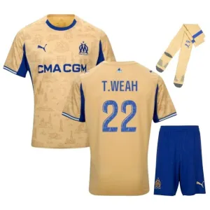 Set kit quarto bambini Marseille T.WEAH 2025/26 - Beige