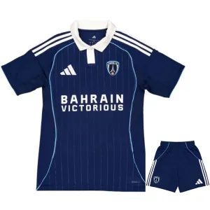 Paris FC 2025/26 maillot domicile enfant ensemble bleu