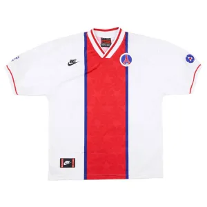 Paris Saint-Germain 1995/96 Retro-Auswärtstrikot - Weiß/Rot