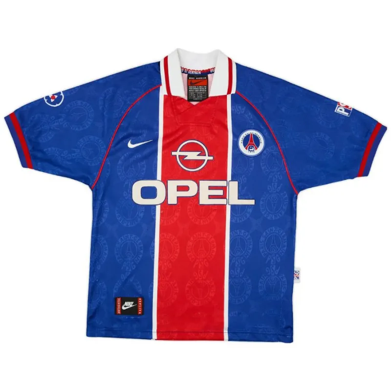 Paris Saint-Germain 1996/97 Camiseta retro local - Azul/Roja