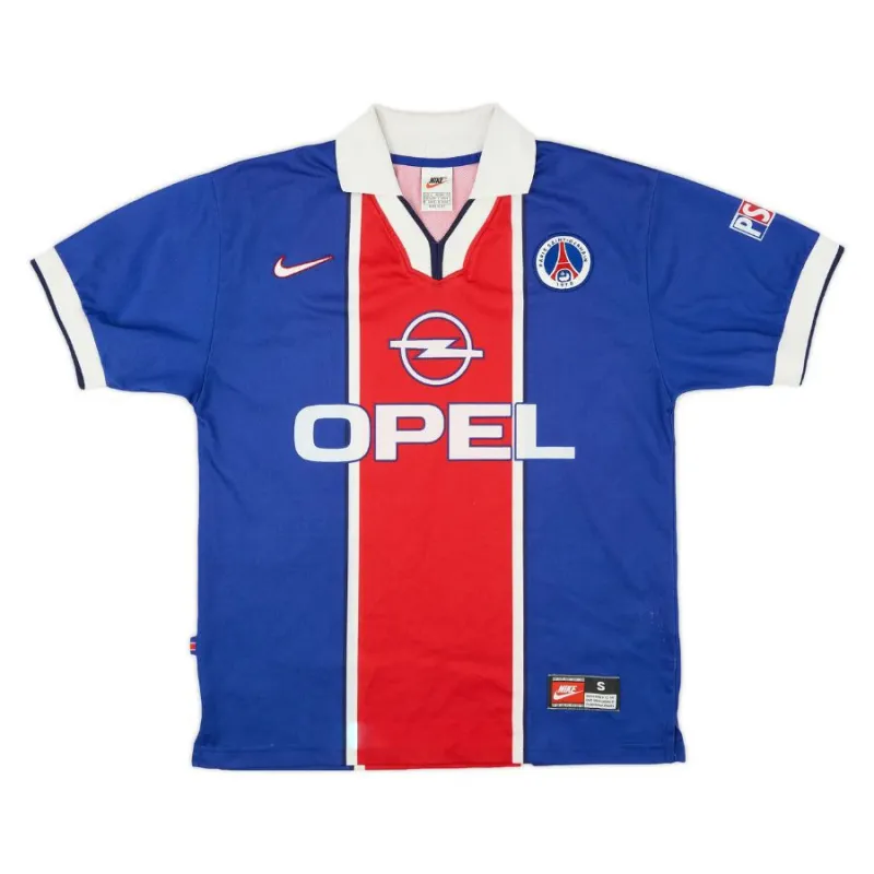 Paris Saint-Germain 1997/98 Camiseta retro local - Azul/Roja