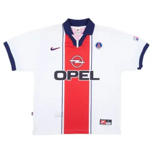 Paris Saint-Germain 1997/98 Retro-Auswärtstrikot - Weiß/Rot