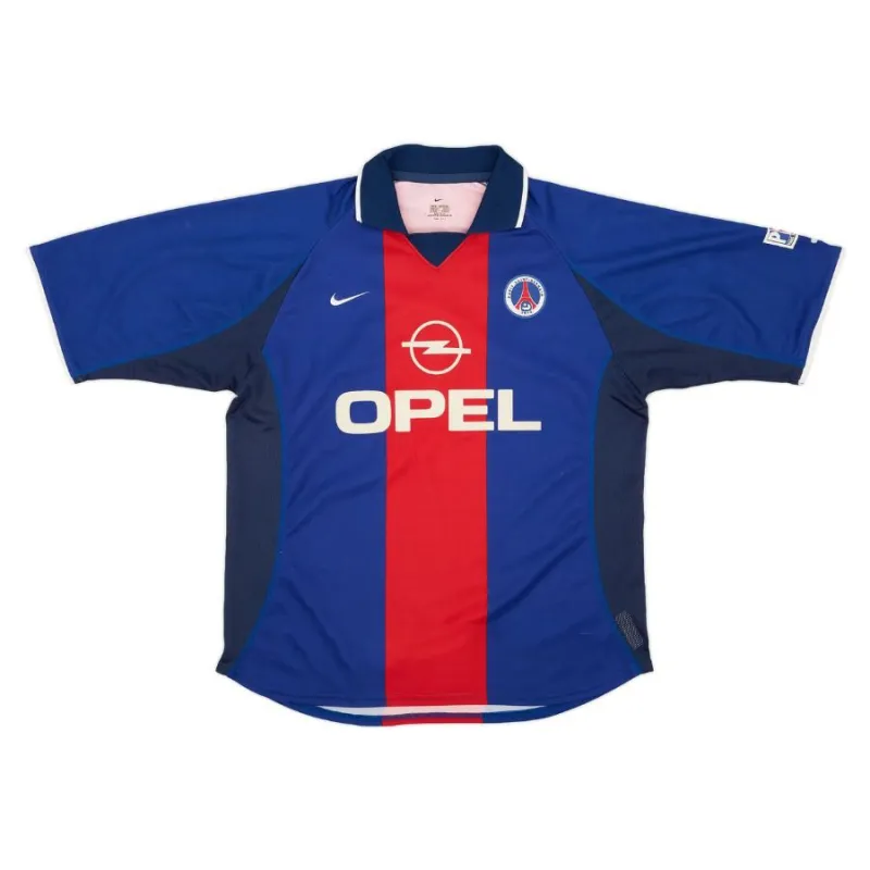 Paris Saint-Germain 2000/01 Camiseta retro local - Azul/Roja