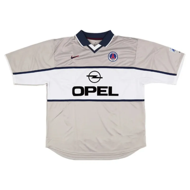 Paris Saint-Germain 2000/01 Camiseta retro visitante - Gris