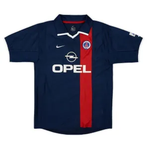 Paris Saint-Germain 2001/02 Retro-Heimtrikot - Blau/Rot