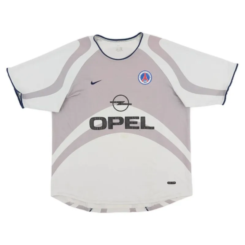 Paris Saint-Germain 2001/02 Camiseta retro visitante - Gris