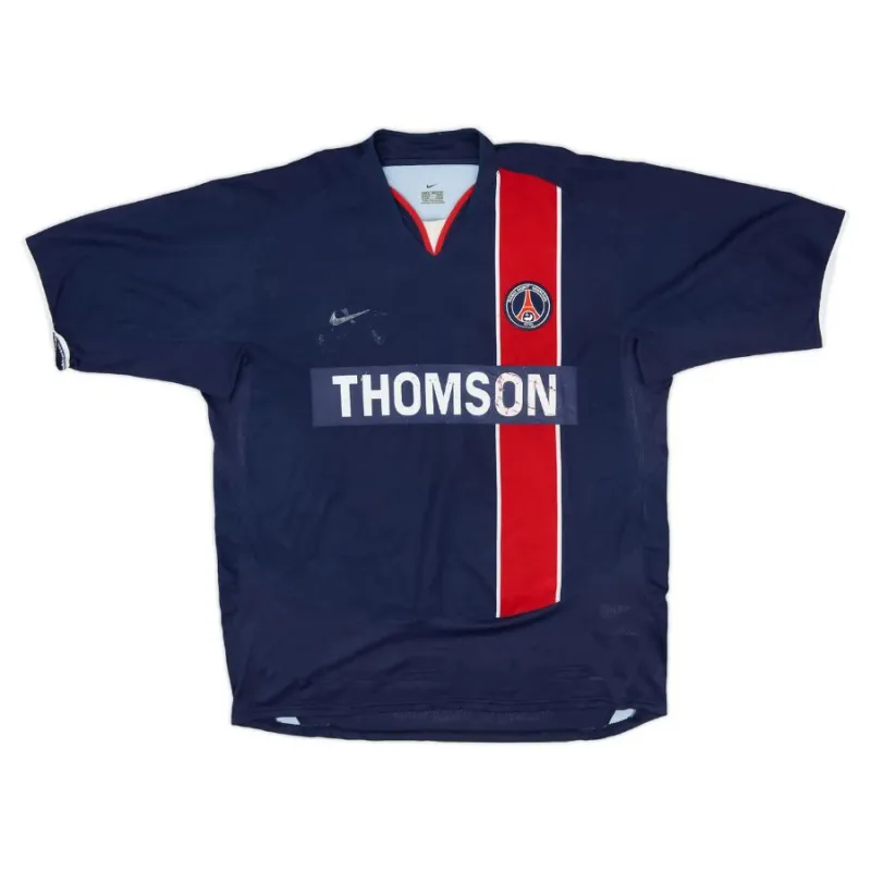 Paris Saint-Germain 2002/03 Camiseta retro local - Azul/Roja