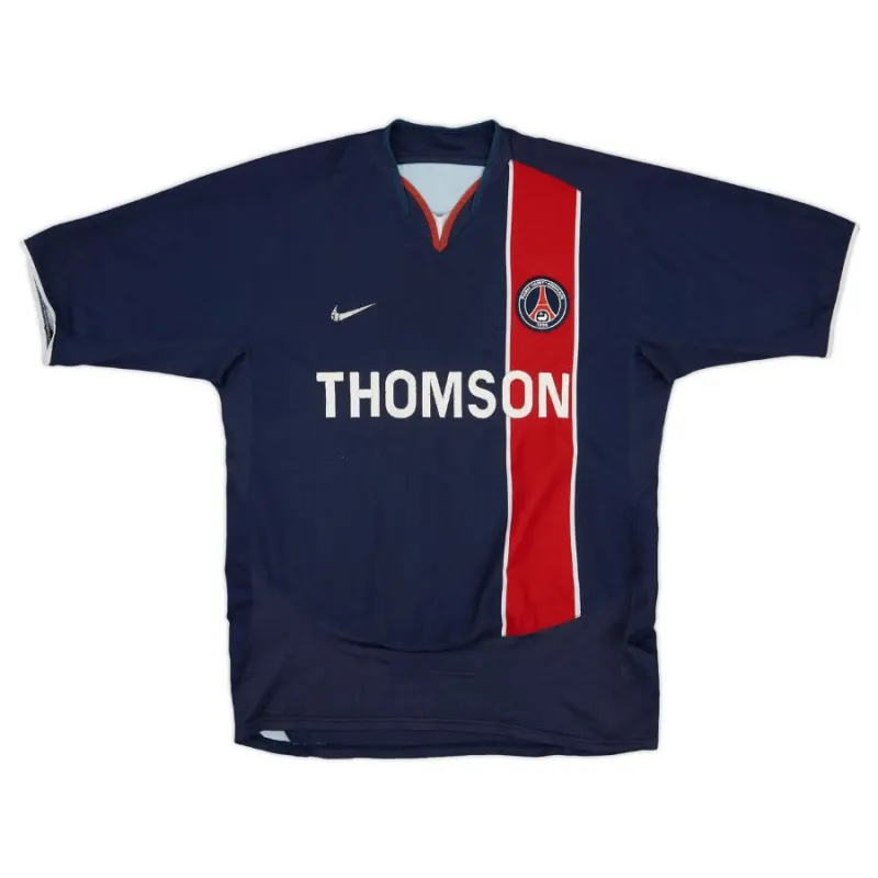 Paris Saint-Germain 2003/04 Camiseta retro local - Azul/Roja