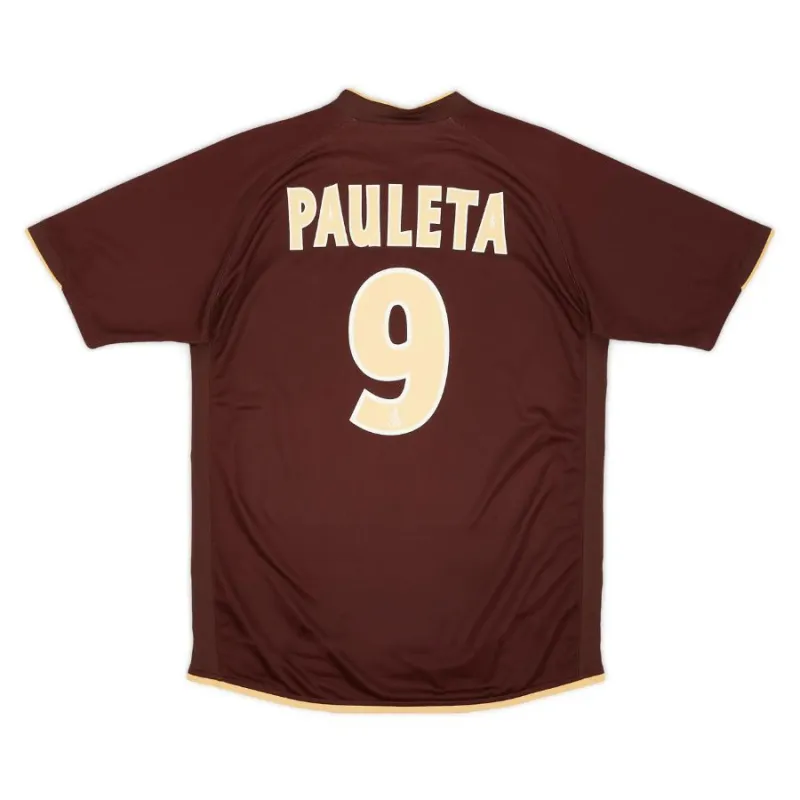 Paris Saint-Germain PAULETA 2006/07 Maglia Fuori Casa Retro - Marrone Cioccolato
