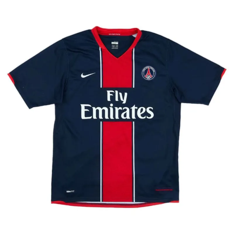 Paris Saint-Germain 2007/08 Camiseta retro local - Azul/Roja