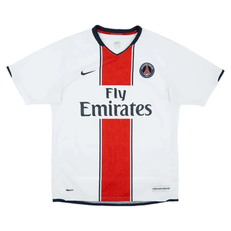 Paris Saint-Germain 2007/08 Camiseta retro visitante - Blanca