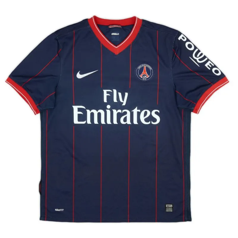 Paris Saint-Germain GIULY 2009/10 Maglia casalinga retrò - Blu/Rossa