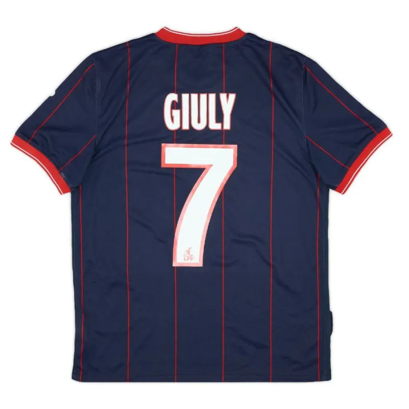Paris Saint-Germain GIULY 2009/10 Maglia casalinga retrò - Blu/Rossa