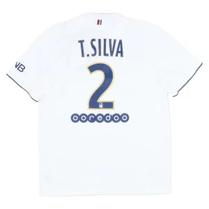 Paris Saint-Germain T.SILVA 2014/15 Retro Away Jersey - White