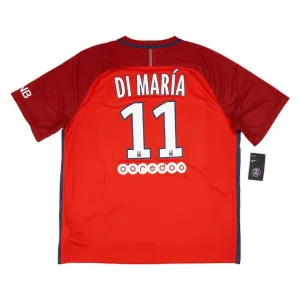 Paris Saint-Germain DI MARIA 2016/17 Retro-Auswärtstrikot - Rot