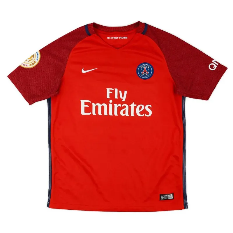 Paris Saint-Germain DRAXLER 2016/17 Maglia da trasferta retrò - Rossa