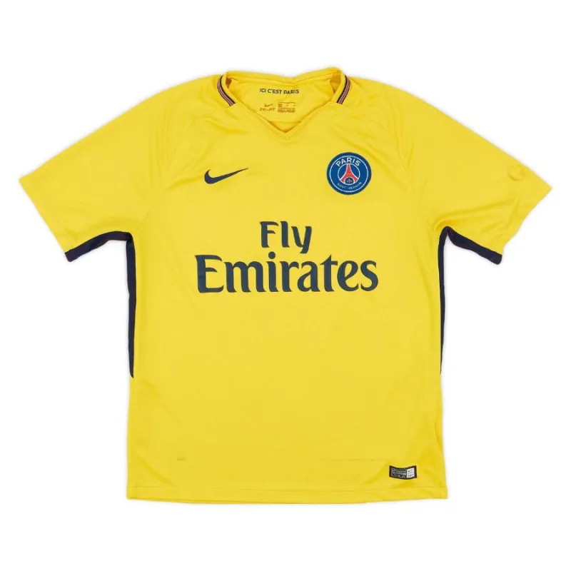 Paris Saint-Germain 2017/18 Camiseta retro visitante - Amarilla
