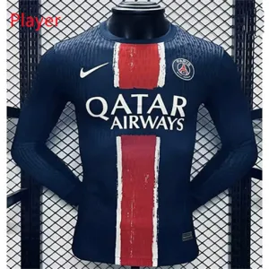 Camiseta del jugador mangas largas de casa de Paris Saint-Germain 2024/25 - Azul