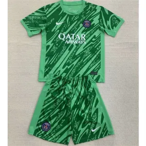 Paris Saint-Germain Kids' Goalkeeper Jersey and Shorts 2024/25 - Green
