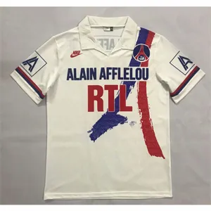 Paris Saint - Germain Retro Trikot 1990 - 92 Heimspiel - Weiß