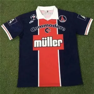 Paris Saint - Germain Retro Trikot 1991/92 Heimspiel - Blau
