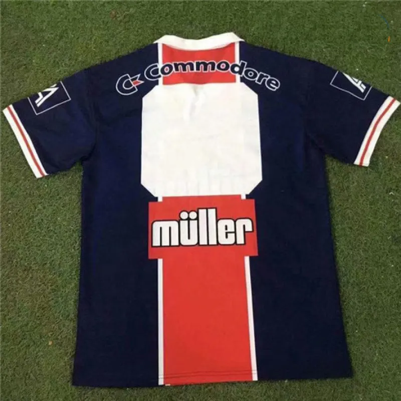 Camiseta retro de Paris Saint - Germain 1991/92 Partido en Casa - Azul