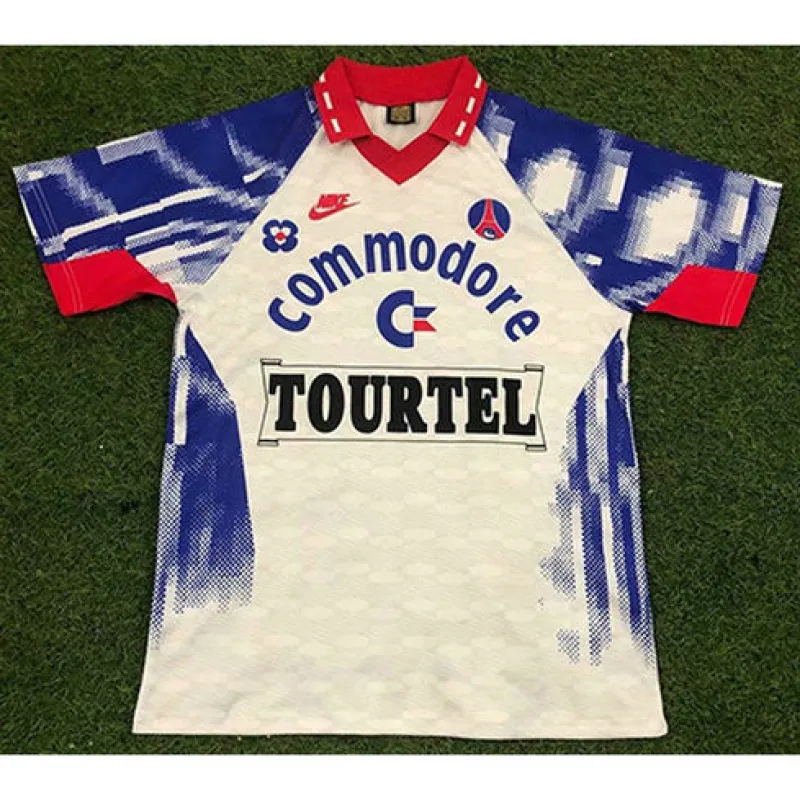 Camiseta retro de Paris Saint - Germain 1993/94 Partido de Fuera - Blanco