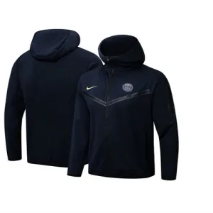 Veste de sport à capuche de Paris Saint - Germain 2024/25 - Bleu