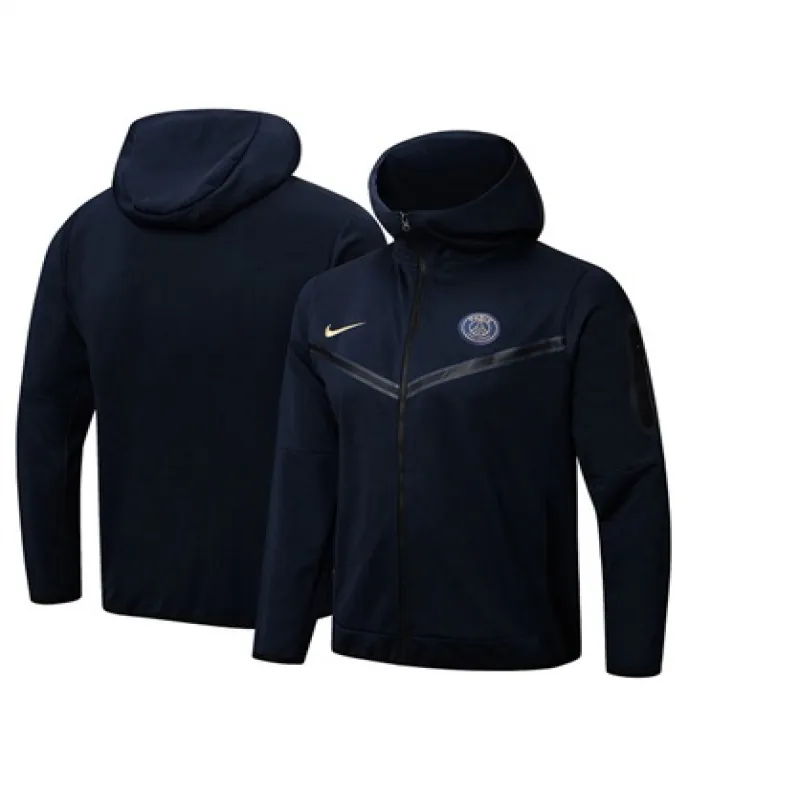 Veste de sport à capuche de Paris Saint - Germain 2024/25 - Bleu
