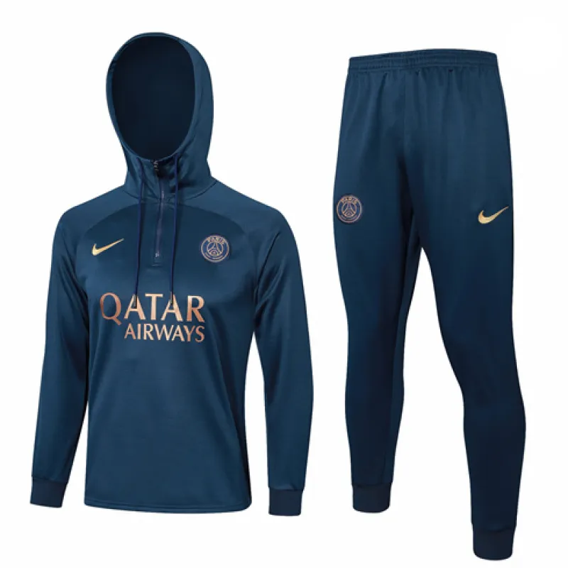 Ropa deportiva con capucha para niños de Paris Saint-Germain 2024/25 - Azul
