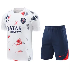 Paris Saint-Germain Trainingstrikot + Shorts 2024/25 - Weiß