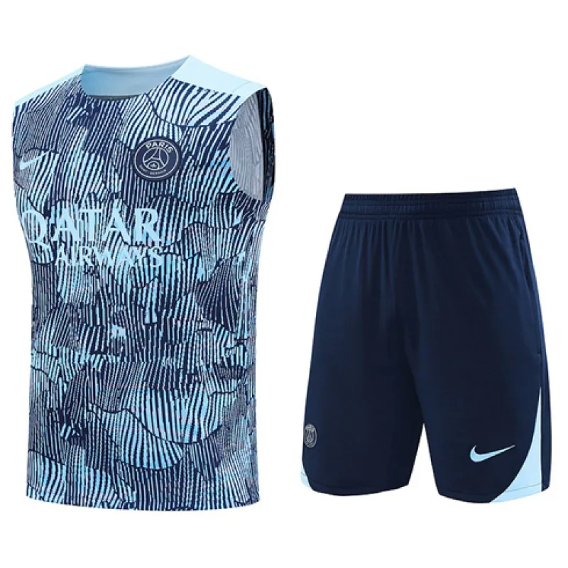 Paris Saint-Germain shorts and vest set 2024/25 - Blue