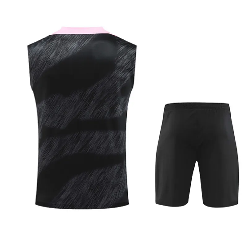 Paris Saint-Germain Shorts- und Weste-Set 2024/25 - Schwarz