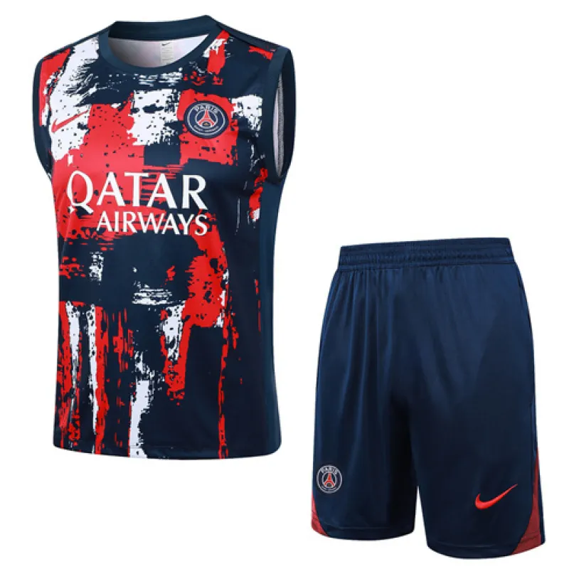 Paris Saint-Germain Shorts- und Weste-Set 2024/25 - Blau