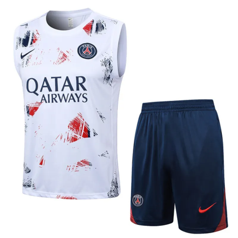 Paris Saint-Germain shorts and vest set 2024/25 - White
