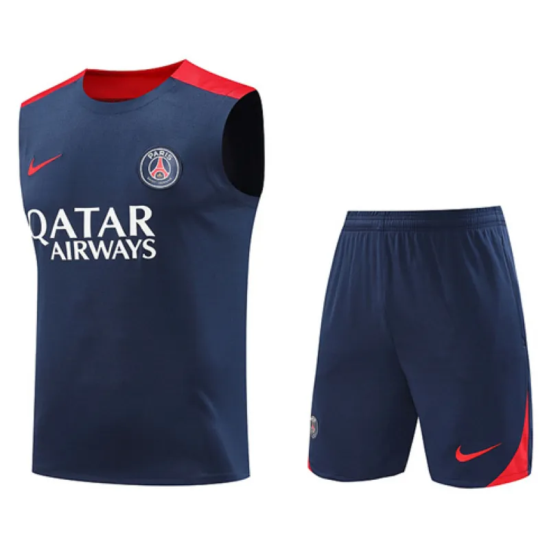 Paris Saint-Germain Shorts- und Weste-Set 2024/25 - Blau