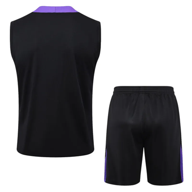Paris Saint-Germain Shorts- und Weste-Set 2024/25 - Schwarz