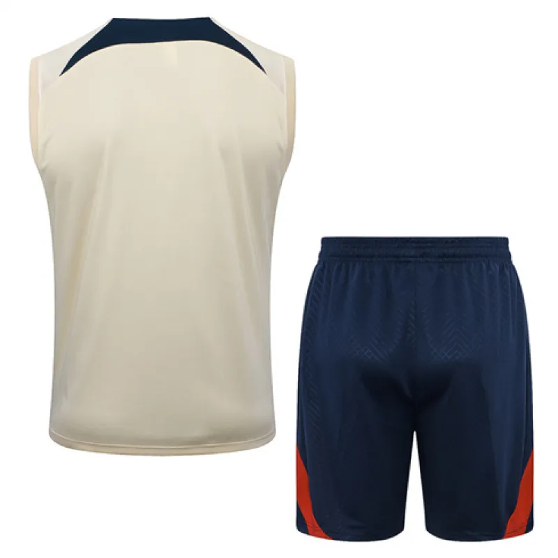 Paris Saint-Germain Shorts- und Weste-Set 2024/25 - Marillengelb