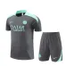 Camiseta de entrenamiento + pantalones cortos flockados de Paris Saint-Germain 2024/25 - Gris
