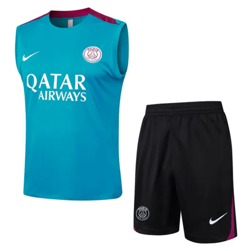 Paris Saint-Germain shorts and vest set 2024/25 - Blue