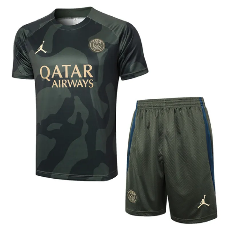 Paris Saint-Germain Trainingstrikot + Shorts 2024/25 - Grün