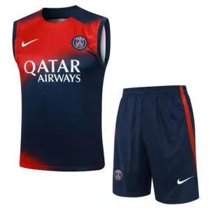 Set di pantaloncini e gilet di Paris Saint-Germain 2024/25 - Rosso