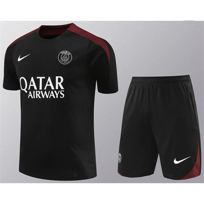 Paris Saint-Germain Trainingstrikot + Shorts 2024/25 - Schwarz