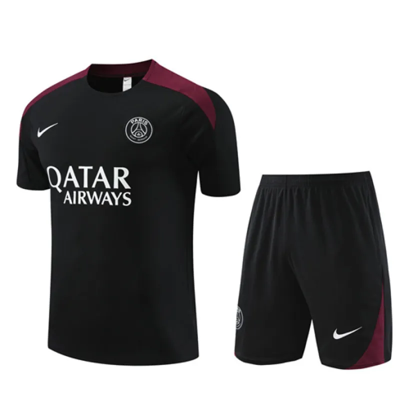 Paris Saint-Germain Kinder-Trainingstrikot + Shorts 2024/25 - Schwarz