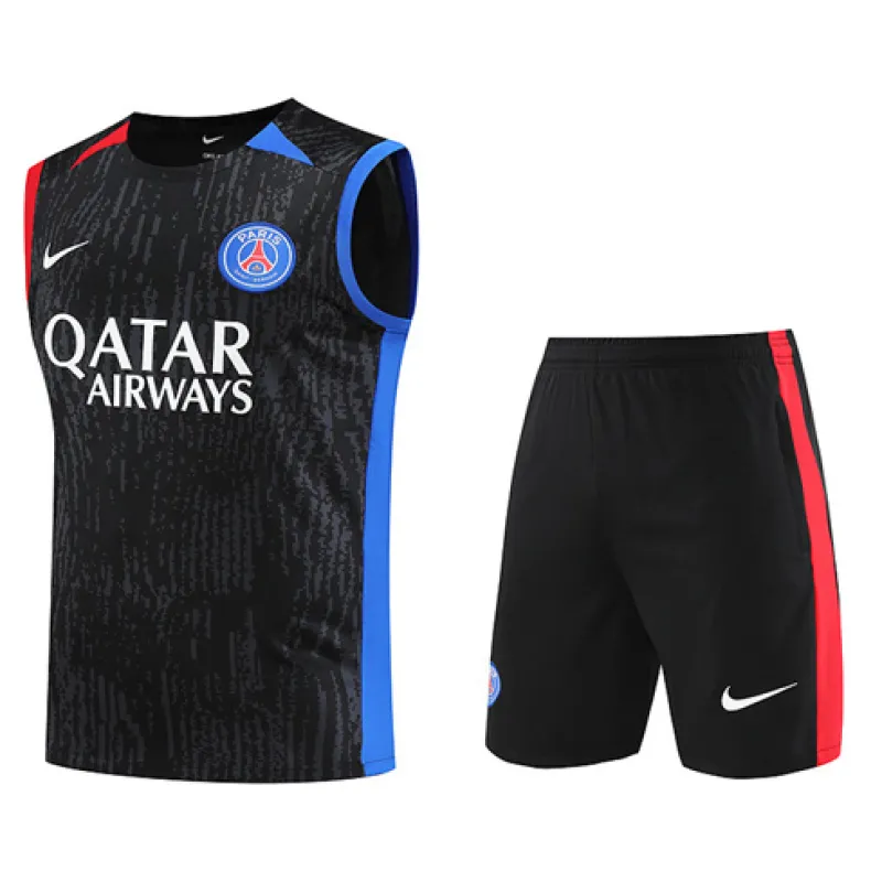 Paris Saint-Germain Shorts- und Weste-Set 2024/25 - Schwarz
