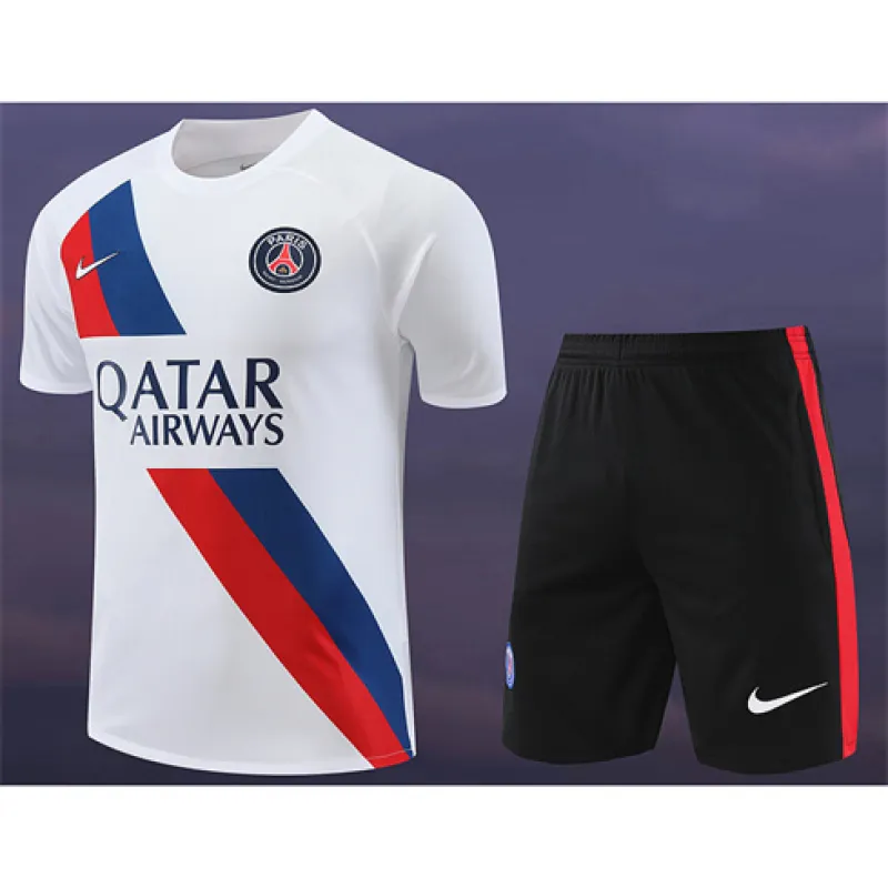 Paris Saint-Germain training jersey + shorts 2024/25 - White
