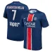Maillot domicile de Paris Saint-Germain 2024/25 du joueur Khvicha Kvaratskhelia - Bleu/Rouge