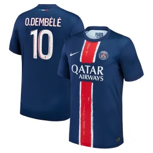 Camisa de casa de Paris Saint-Germain 2024/25 que viste Ousmane Dembélé - Azul/Rojo​