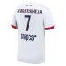 Maglia fuori casa di Paris Saint - Germain 2024/25 indossata da Khvicha Kvaratskhelia - Bianco