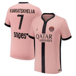 Camisa tercera de Paris Saint - Germain 2024/25 que viste Khvicha Kvaratskhelia - Rosa​